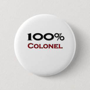 100 Percent Colonel 6 Cm Round Badge