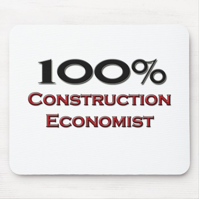 100 Percent Construction Economist Mouse Pad (Front)