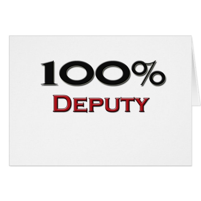 100 Percent Deputy (Front Horizontal)