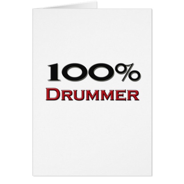 100 Percent Drummer (Front)