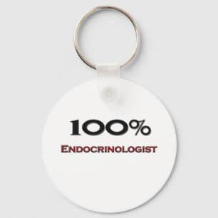 100 Percent Endocrinologist Key Ring