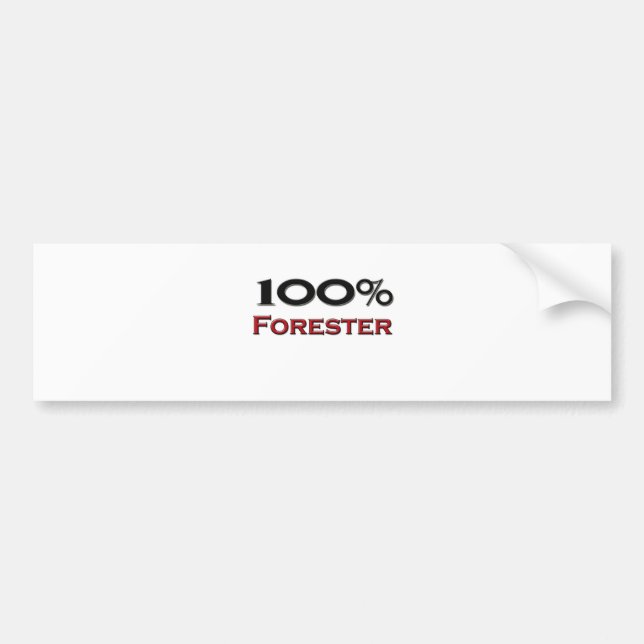 100 Percent Forester Bumper Sticker (Front)
