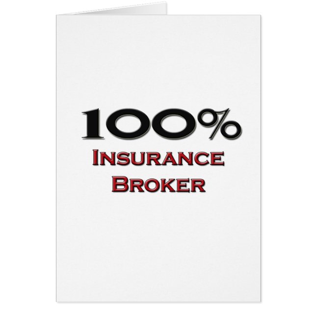 100 Percent Insurance Broker (Front)