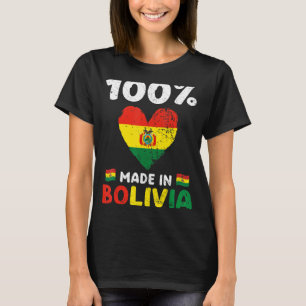 100 Percent Made In Bolivia Bolivian Boys Girls Ki T-Shirt