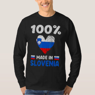 100 Percent Made In Slovenia Slovenian Boys Girls  T-Shirt