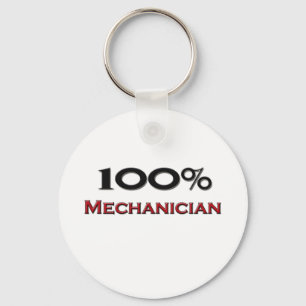 100 Percent Mechanician Key Ring