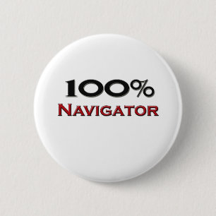 100 Percent Navigator 6 Cm Round Badge