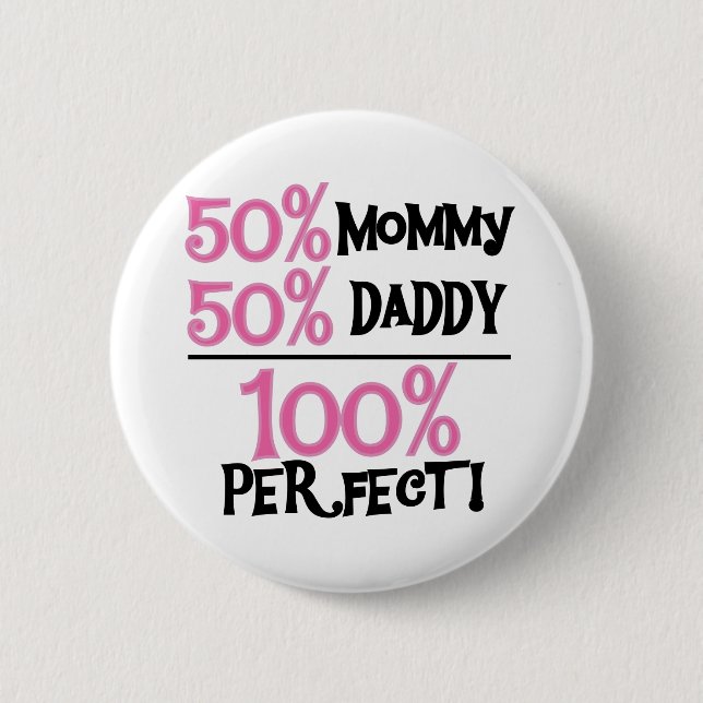 100 Percent Perfect 6 Cm Round Badge (Front)