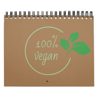 100 percent vegan| One percent vegan Calendar