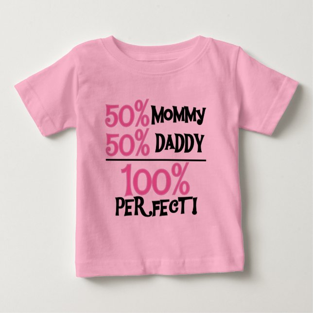 100% Perfect - Pink Tshirts and Gifts (Front)