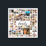 100 Photo Collage Custom Family Pictures Canvas Print<br><div class="desc">Turn your favorite photos into a stunning piece of wall art. This custom photo collage poster is the perfect way to tell your story, capturing a lifetime of memories in one beautiful display. With 100% personalization, you can easily upload your own photos and customize the text, fonts, and colors to...</div>