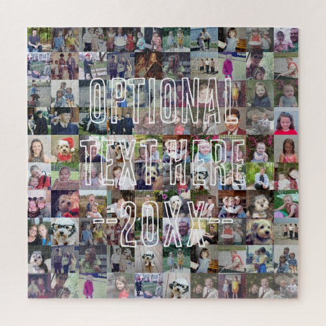 100 Photo Collage - Level Difficult Custom Picture Jigsaw Puzzle (Vertical)