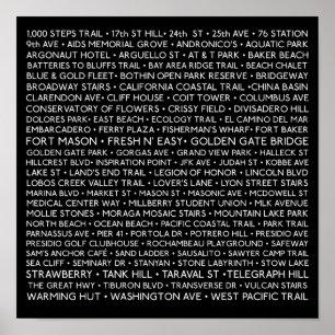 100 Places - 12 x 12" Poster