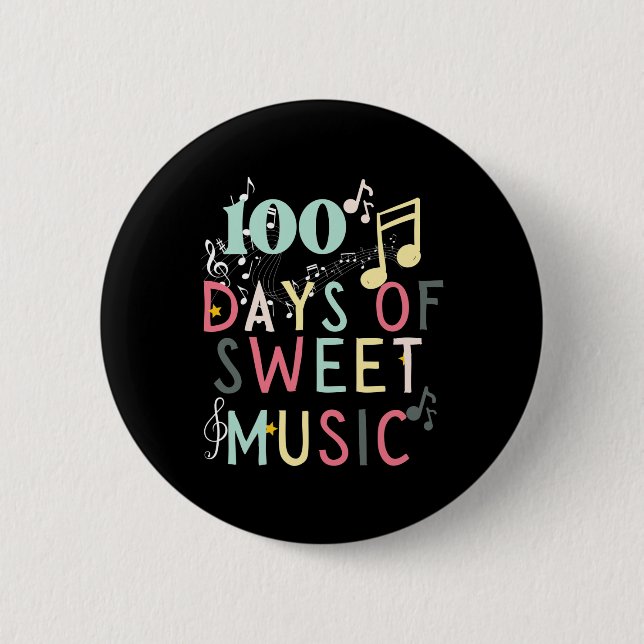 100 Poppin Days Of School  6 Cm Round Badge (Front)