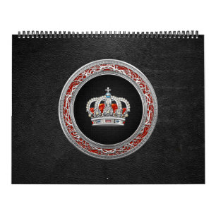 [100] Prince-Princess King-Queen Crown [Silver] Calendar