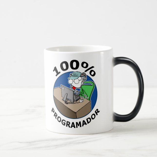 100% Programador Magic Mug (Right)
