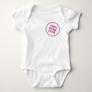 100% Pure Cute Baby Bodysuit