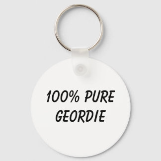 100% Pure Geordie Key Ring