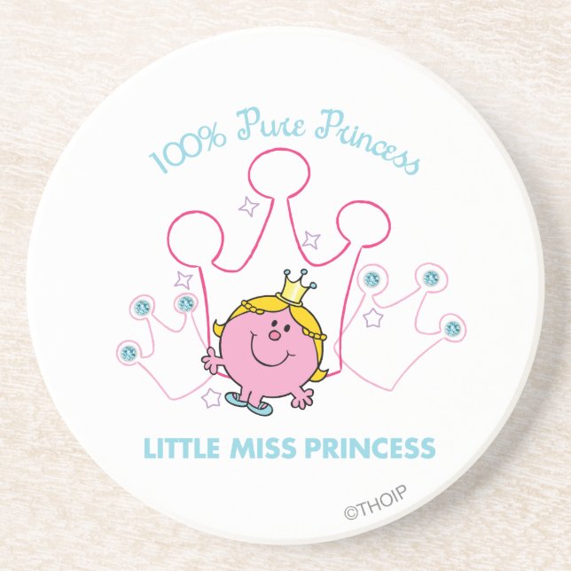 100% Pure Princess - Little Miss Princess Coaster (Front)