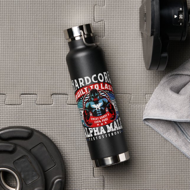 100 % Pure Uncut Hardcore Built to Last ALPHA MALE Water Bottle (Gym)