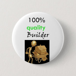 100% quality builder 6 cm round badge