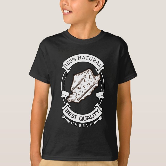 100% quality cheese childs shirt (Front)