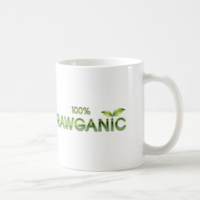 100% Rawganic Raw Food Coffee Mug (Right)