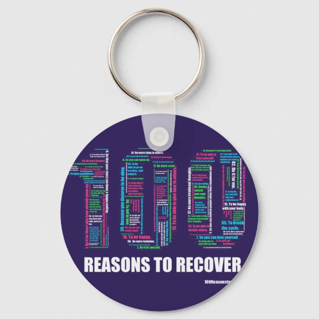 100 Reasons Keychain (Front)