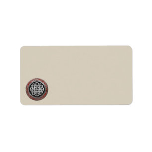 [100] Sacred Celtic Silver Knot Cross Label