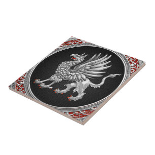 [100] Sacred Silver Griffin Tile