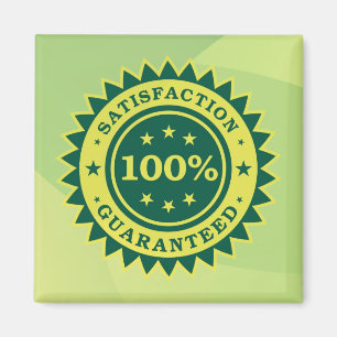 100% Satisfaction Guaranteed Sticker Magnet