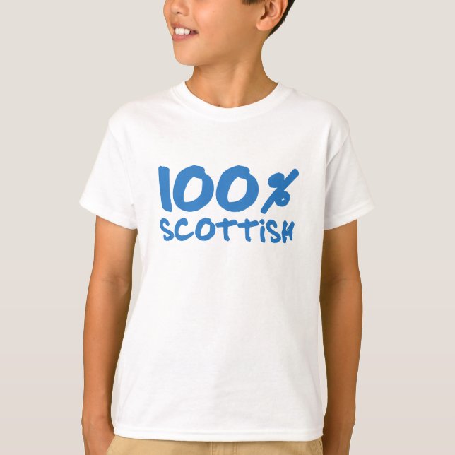 100% Scottish Kids T-Shirt (Front)