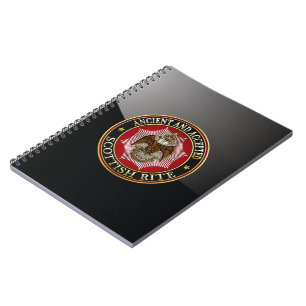 [100] Scottish Rite Double-headed Eagle Spiral Notebook