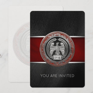 [100] Silver Roman Imperial Eagle Invitation
