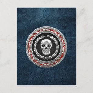 [100] Silver Skull Postcard
