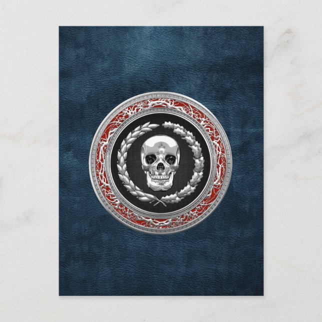 [100] Silver Skull Postcard (Front)