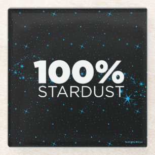 100% Stardust Glass Coaster
