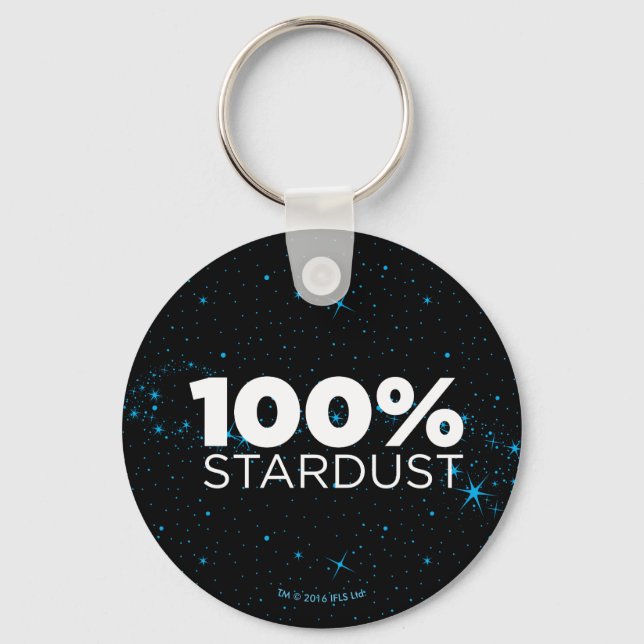 100% Stardust Key Ring (Front)