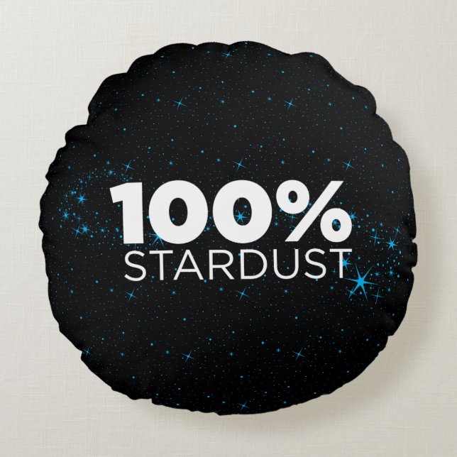 100% Stardust Round Cushion (Front)