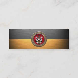 [100] Teutonic Order Coat of Arms Mini Business Card