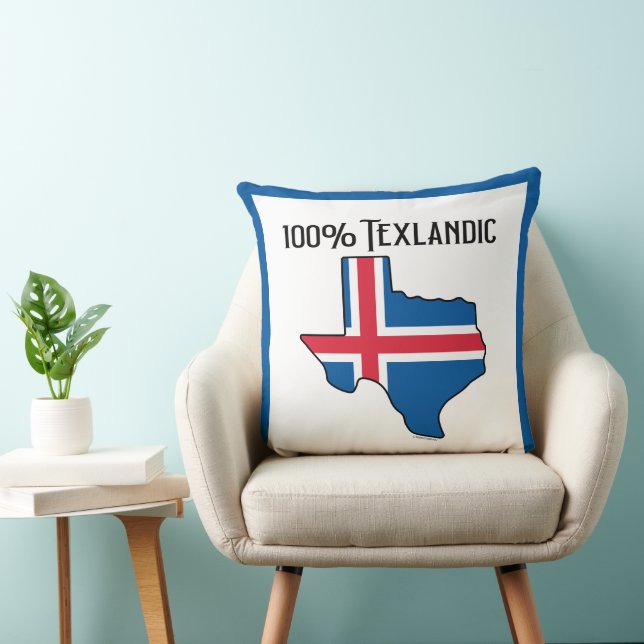 100% Texlandic Throw Pillow (Chair)
