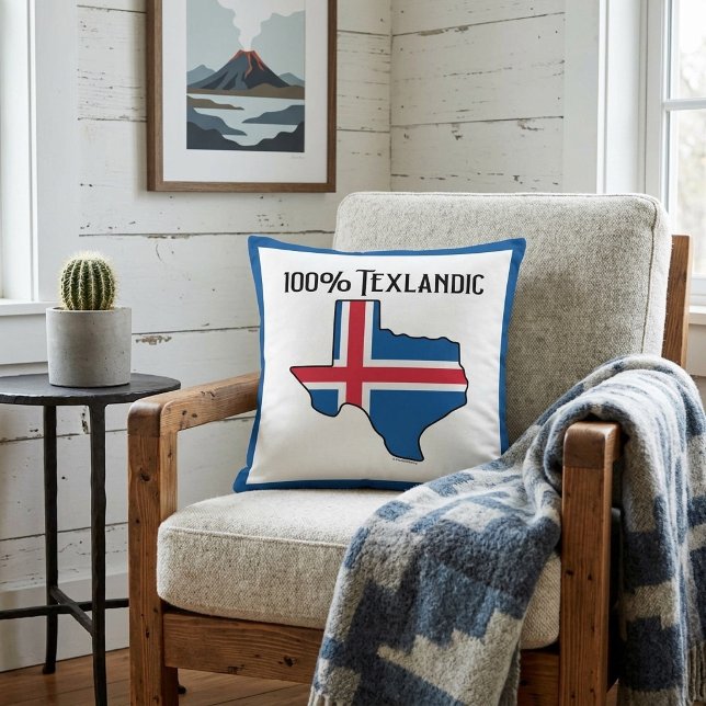 100% Texlandic Throw Pillow (Creator Uploaded)
