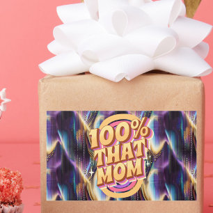 100% That Mum Abstract Pattern Rectangular Sticker