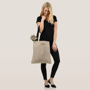 100 Things I Love About You Customisable Gift Tote Bag