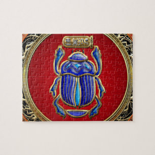 [100] Treasure Trove: Ancient Egyptian Scarab Jigsaw Puzzle