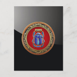 [100] Treasure Trove: Ancient Egyptian Scarab Postcard