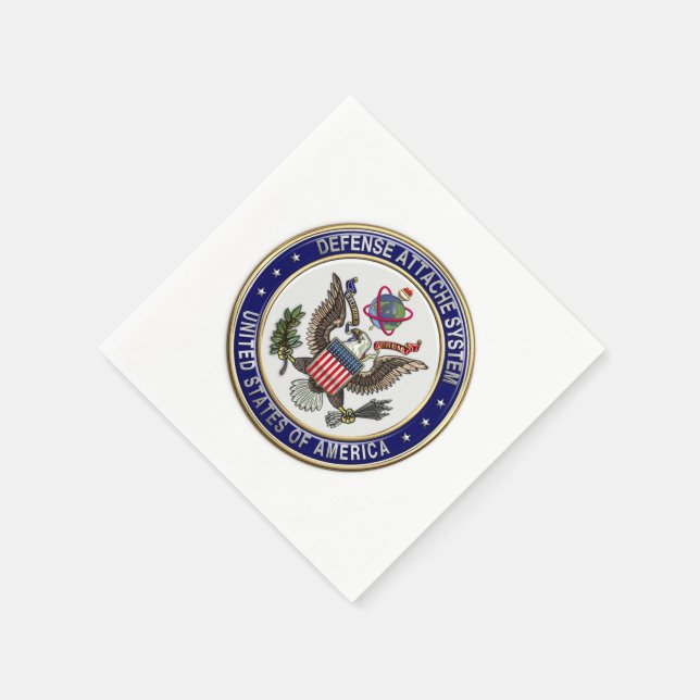 [100] U.S. Defence Attaché System (DAS) Emblem [3D Napkin (Corner)