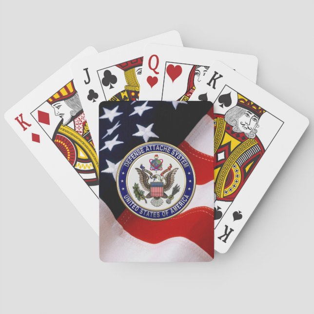 [100] U.S. Defence Attaché System (DAS) Emblem [3D Playing Cards (Back)