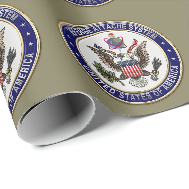 [100] U.S. Defence Attaché System (DAS) Emblem [3D Wrapping Paper (Roll Corner)