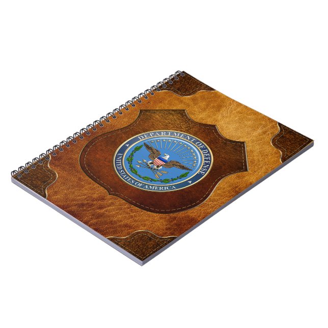 [100] U.S. Department of Defence (DOD) Emblem [3D] Spiral Notebook (Left Side)